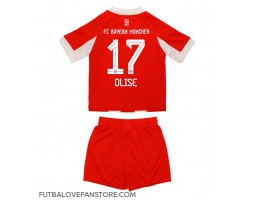 Bayern Munich Michael Olise #17 Domáci Detský futbalový dres 2025-26 Krátky Rukáv (+ trenírky)